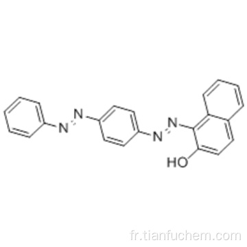 Naphthalenol, 1- [2- [4- (2-phenyldiazenyl) phenyl] diazenyl] -) CAS 85-86-9